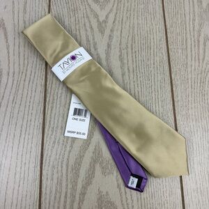718 Tayion by Montee Holland Two Tone Tie 700 Yellow $55 Polyester 2YC24-2009